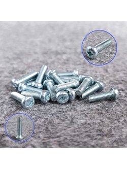 ถุง20ตัว สกรูJP 3X10 น็อต สกรู น็อตเกลียวละเอียด น็อตเกลียวละเอียดหัวกลม สกรูเกลียวละเอียด น็อตJP3X10 เอไอ-ไพศาล