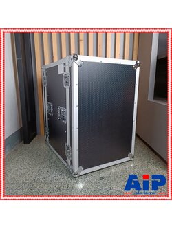 NTS SC-R16U RACKไม้ ผิวสีดำ ลึก20นิ้ว +พร้อมล้อ แร็คไม้ลึก 20" ฝาทึบหน้า-หลัง ความสูง 16U พร้อมล้อ SCR16U SC R16U เอไอ-ไพศาล