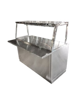 เคาน์เตอร์ ข้าวแกง/อาหาร/ขนมหวาน 8 ถาด (ไม่อุ่น)