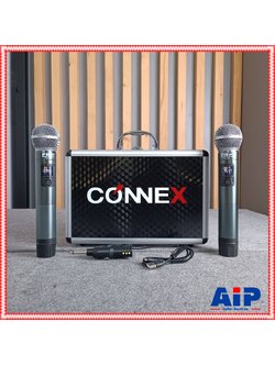 พร้อมกระเป๋าไมค์ CONNEX + PROPLUS RM888 ไมค์ลอย คู่ ด้ามโลหะ UHF ปรับความถี่ได้ ความถี่ใหม่ กสทช RM-888 เครื่องรับเล็ก PRO PLUS RM 888 ไมค์ลอย UHF ใช้ถ่าน AA จูนความถี่ได้ เอไอ-ไพศาล +++