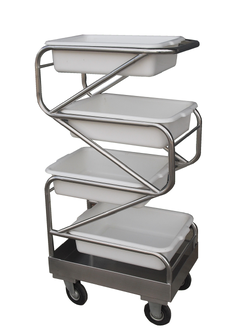 รถเข็นเก็บจาน 4 ชั้น