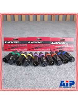 XLR ผู้+เมีย ดำขั้วทอง LIDGE YM-111B/222B/333B/444B/555B มี5สีให้เลือก คาดเขียว/เหลือง/ม่วง/ส้ม/น้ำเงิน ปลั๊กXLR+ปลัีกXLR แคนนอน เอไอ-ไพศาล