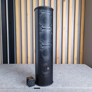 TOA TZ-207-AS ลำโพงพาสซีฟคอลัมน์ COLUMN PASSIVE สีดำ 4นิ้ว4ดอก 30วัตต์ TZ207AS TZ 207 AS ลำโพง4นิ้ว เอไอ-ไพศาล