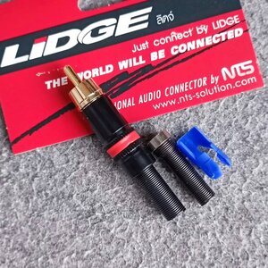 LIDGE YM-373R สีแดง ปลั๊ก RCA ตัวผู้ YM373 R แจ็คอาร์ซีเอตัวผู้ ปลั๊ก RCA สำหรับเข้าสาย ต่อ สายสัญญาณ YM373R
