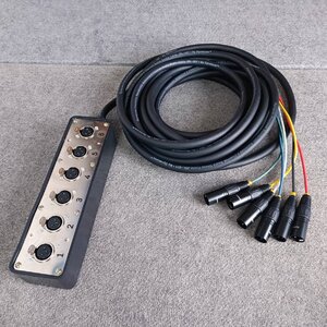 ยาว10เมตร DYNACOM X-6 บล็อคมัลติคอร์ 6คอร์ Multicore Cable สายสัญญาณเสียง บล็อคXLR X 6 X6 เอไอ-ไพศาล