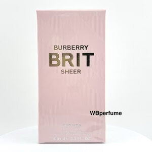 น้ำหอม Burberry Brit Sheer EDT 100ml. women พร้อมกล่อง ของแท้ 100%