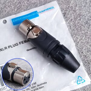 CANNON XLR ตัวเมีย AXX3F AMPHENOL ของแท้ AXX-3Fแคนนอนตัวเมีย สำหรับเข้าหัว สายสัญญาณ AXX 3 F เอไอ-ไพศาล