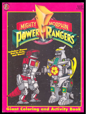 สมุดภาพฝึกระบายสี POWER RANGERS เก่า 006636