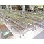 ชุดโต๊ะเก้าอี้สเตนเลสโรงอาหาร-คานบน 230 ซม.