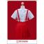 ชุดนักเรียนอนุบาลจิบิมารุโกะจัง สีขาวแดงหมวกเหลือง (Chibi Maruko chan Cosplay Costume)