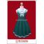 จัมเปอร์สเกิร์ตเลิฟลี่กรีนมารีน สีเขียว (Lovely Green Marine Lolita Jumper Skirt)
