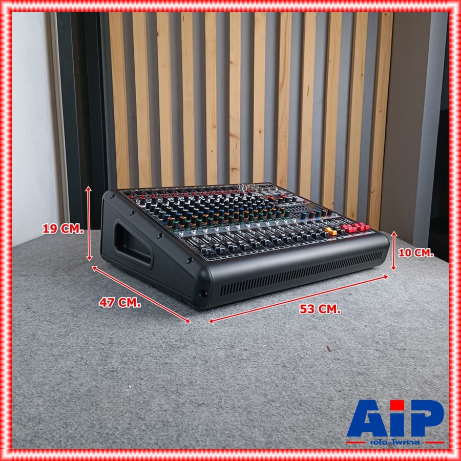 MICROTECH AG-12P powermixer 4CH พาวเวอร์มิกเซอร์ มีครอสในตัว กำลังขยาย 650 วัตต์ ไมโครเทค AG 12 P AG12P เอไอ-ไพศาล