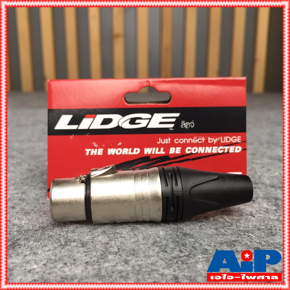 1ตัว LIDGE YM-001A ราคา1ตัว CANNON แจ็ค XLR ตัวเมีย 3 ขา ท้ายยาง สำหรับเข้าสาย รุ่น YM001A เอไอ-ไพศาล