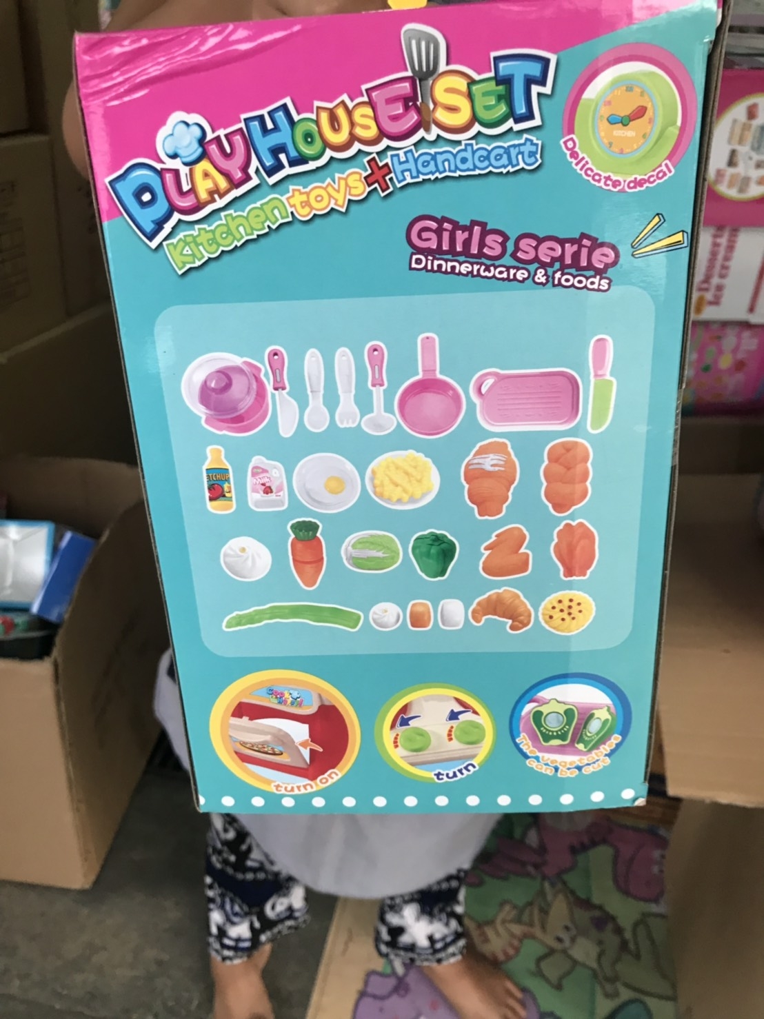 BD8011 ของเล่นครัวพร้อมรถเข็นซุปเปอร์ กล่องละ