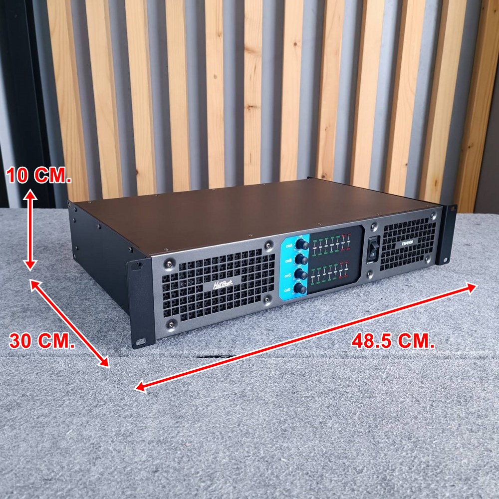 HOTROCK EM-4500 POWERAMP เพาเวอร์แอมป์ 4 แชนแนล กำลังขับ 500 วัตต์ที่ 8 โอห์ม EM 4500 EM4500 เอไอ-ไพศาล