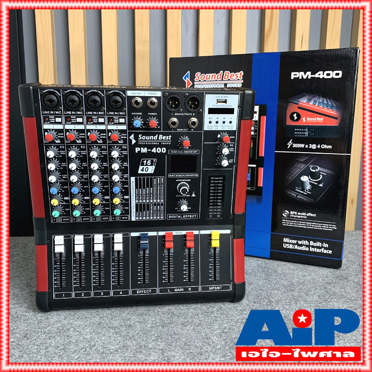 SOUNDBEST PM-400 POWER MIXER มิกซ์ มิกเซอร์ เพาเวอร์มิกซ์ PM 400 PM400 เครื่องเสียง ซาวด์เบส sound best powermixer เอไอ-ไพศาล +++
