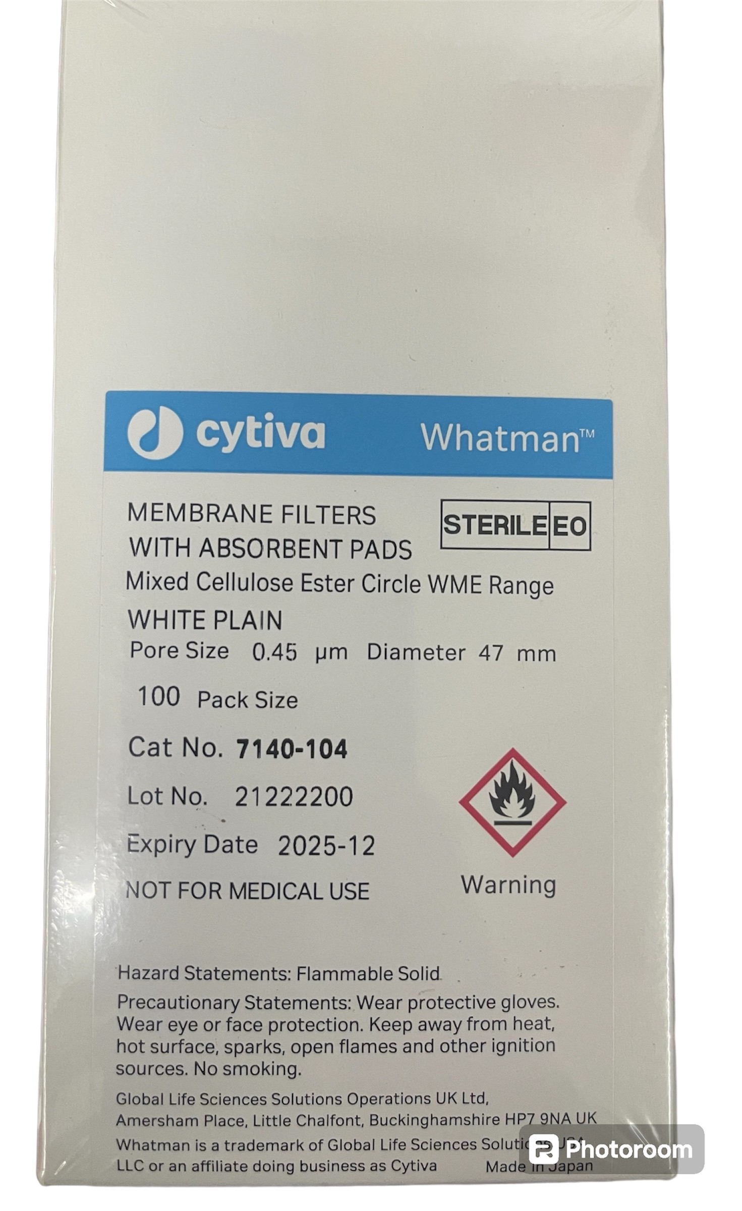 Membrane Filter 100's/Pk -Whatman