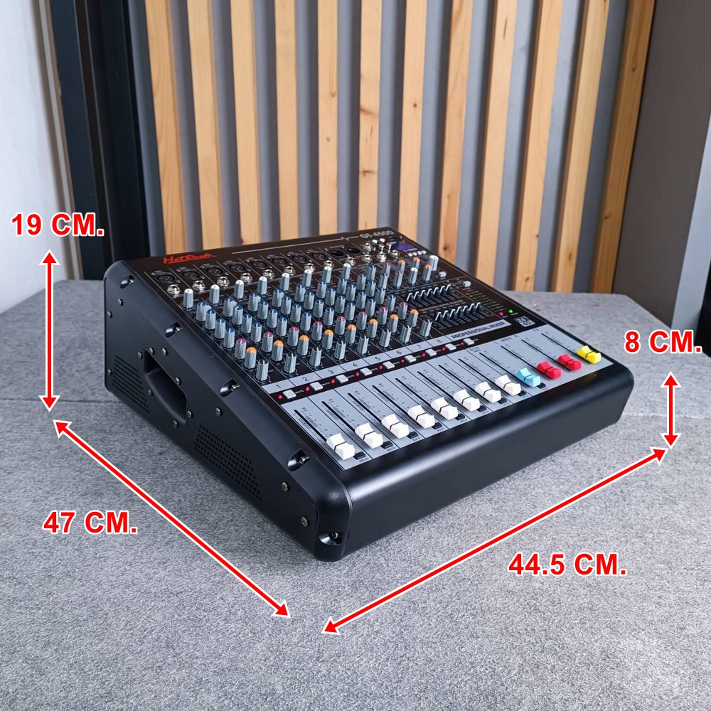 HOTROCK GT-4500A POWERMIX 4CH USB/BT 4x500w เครื่องปรับแต่งเสียง เพาเวอร์มิกซ์ GT 4500 GT 4500 มิกซ์ มิกเซอร์ เอไอ-ไพศาล