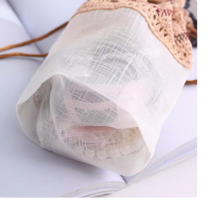 ถุงผ้าลูกไม้ ใส่ของชำร่วย โทนสีน้ำตาล เพิ่ม มูลค่า ให้กับ ของขวัญ ของคุณ ด้วยถุงผ้าใส่ของชำร่วย สวย ๆ 639537