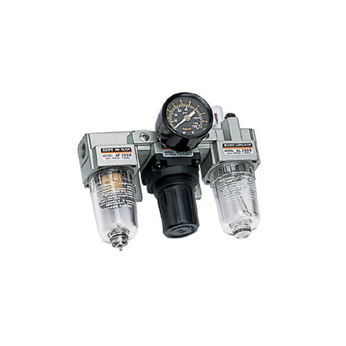 AC2000 Series ชุดกรองลม 3ตอน filter+regulator+lubricator เกลียว1/8"และ1/4"