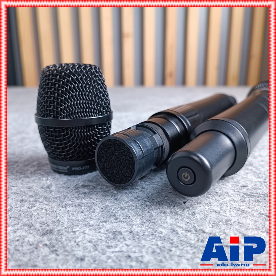 *รุ่นมีกระเป๋า* 4เสา PROEUROTECH PRO-777 ไมค์ลอยมือถือคู่UHF ไมค์ลอยปรับความถี่ มี2ช่วงความถี่ โปรยูโรเทค 4เสารับสัญญาณ PRO 777 PRO777 PRO EUROTECH เอไอ-ไพศาล