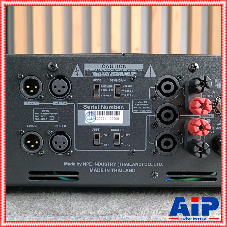 NPE C-1800 POWERAMP เครื่องขยายเพาเวอร์แอมป์ ทรานซิสเตอร์ 470Wrms ที่ 8 OHM C1800 C 1800 เอไอ-ไพศาล