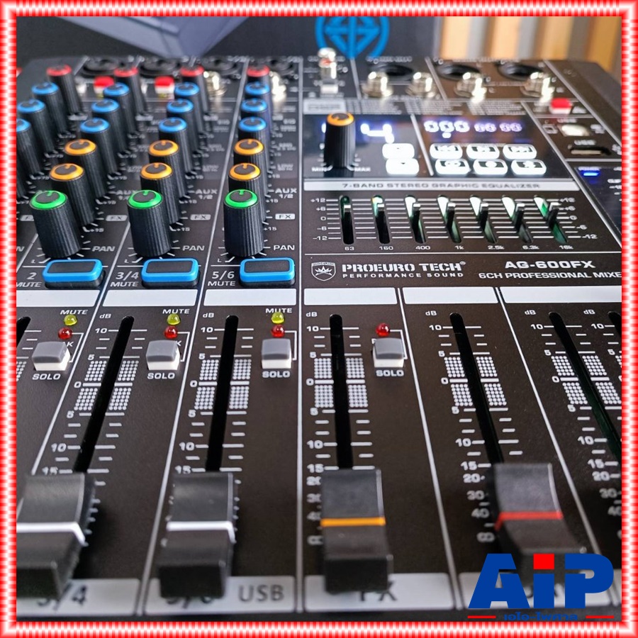 PROEUROTECH AG-600FX MIXER มิกซ์ มิกเซอร์ เครื่องเสียง เครื่องปรับแต่งเสียง โปรยูโร่เทค รุ่น AG 600FX AG600FX PRO EUROTECH เอไอ-ไพศาล