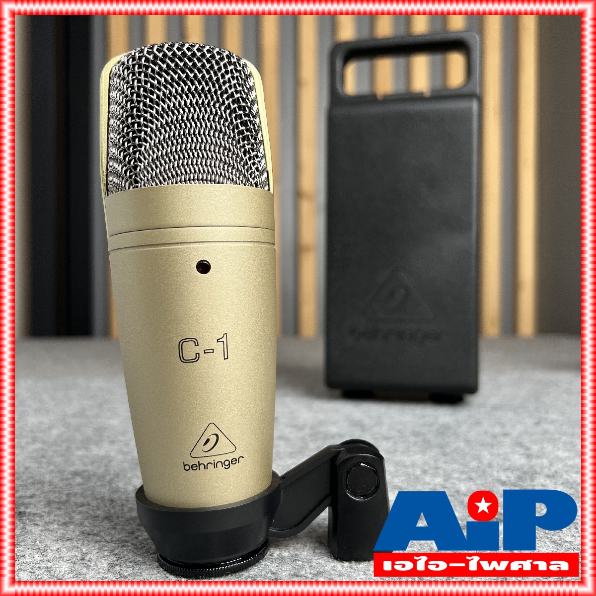BEHRINGER C1 ไมค์สตูดิโอ c-1 (ไมโครโฟนคอนเด็นเซอร์แบบ Large-Diaphragm พร้อมแพทเทิร์นการรับเสียงแบบ Cardioid) C 1 เอไอ-ไพศาล +++