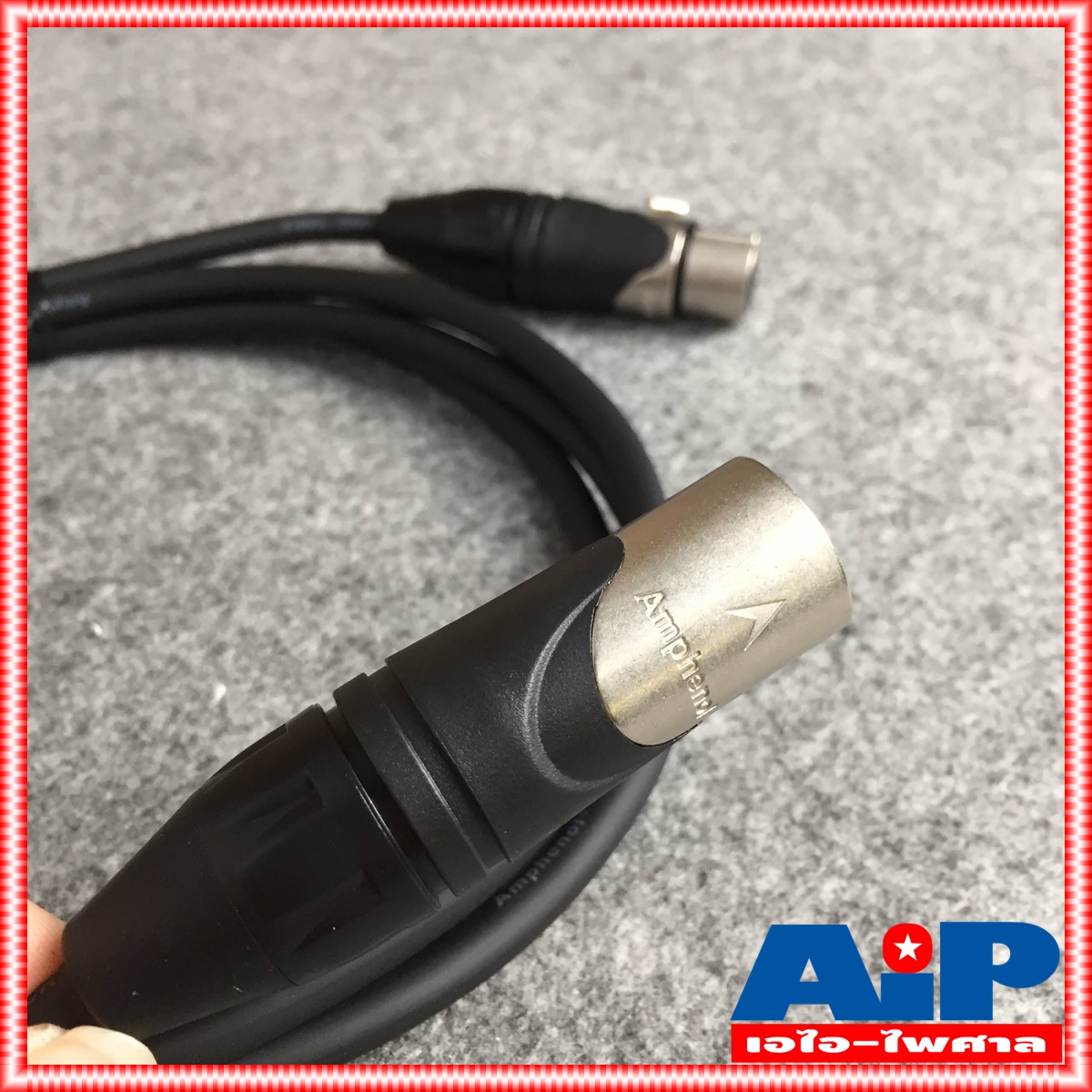 2เมตร AMPHENOL สาย XLRผู้-เมีย 2M CA03-04-C-002 สาย cannon ผู้ ออก cannon เมีย 2เมตร สายสัญญาณ XLR ผู้ - XLR เมีย ความยาว2เมตร