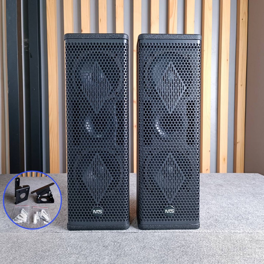คู่ละ NTS CL-412 column loudspeaker พร้อมขาแขวนพนัง CL-412 CL-412 ลำโพงคอลัมน์ ลำโพง เอไอ-ไพสาล