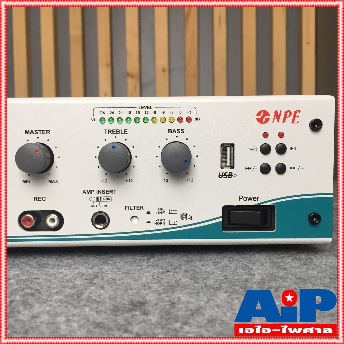 NPE TM250MP3 POWERMIXER มีLINE มีช่อง USB TM250 MP 3 เอ็นพี่อี เครื่องขยายเสียง แอมป์ แอมป์ประกาศ +++