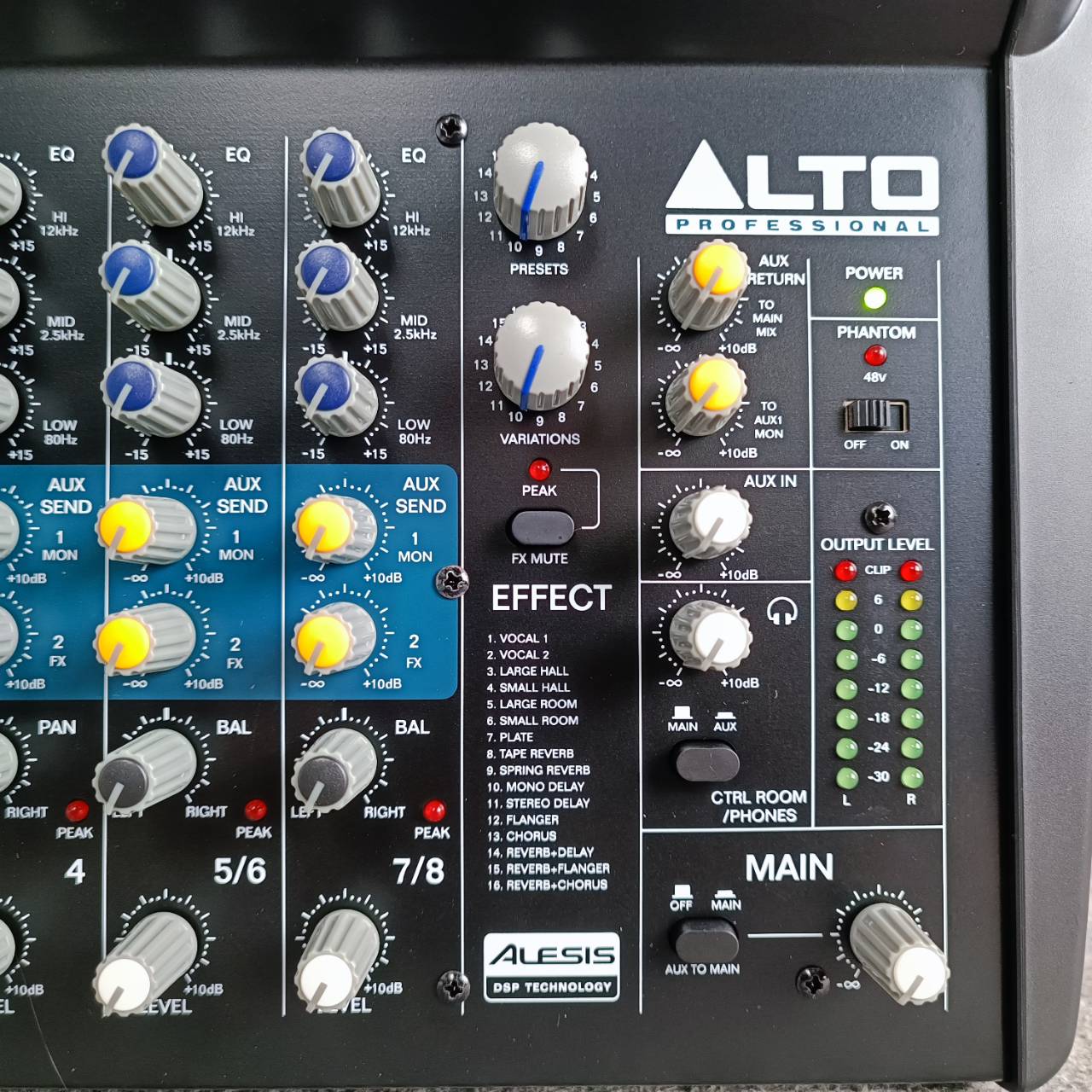 ALTO ZMX-122FX MIXER มิกเซอร์อนาล็อก มิกเซอร์ เครื่องผสมสัญญาณเสียง ZMX 122FX อัลโต้ รุ่น ZMX122FX เอไอ-ไพศาล