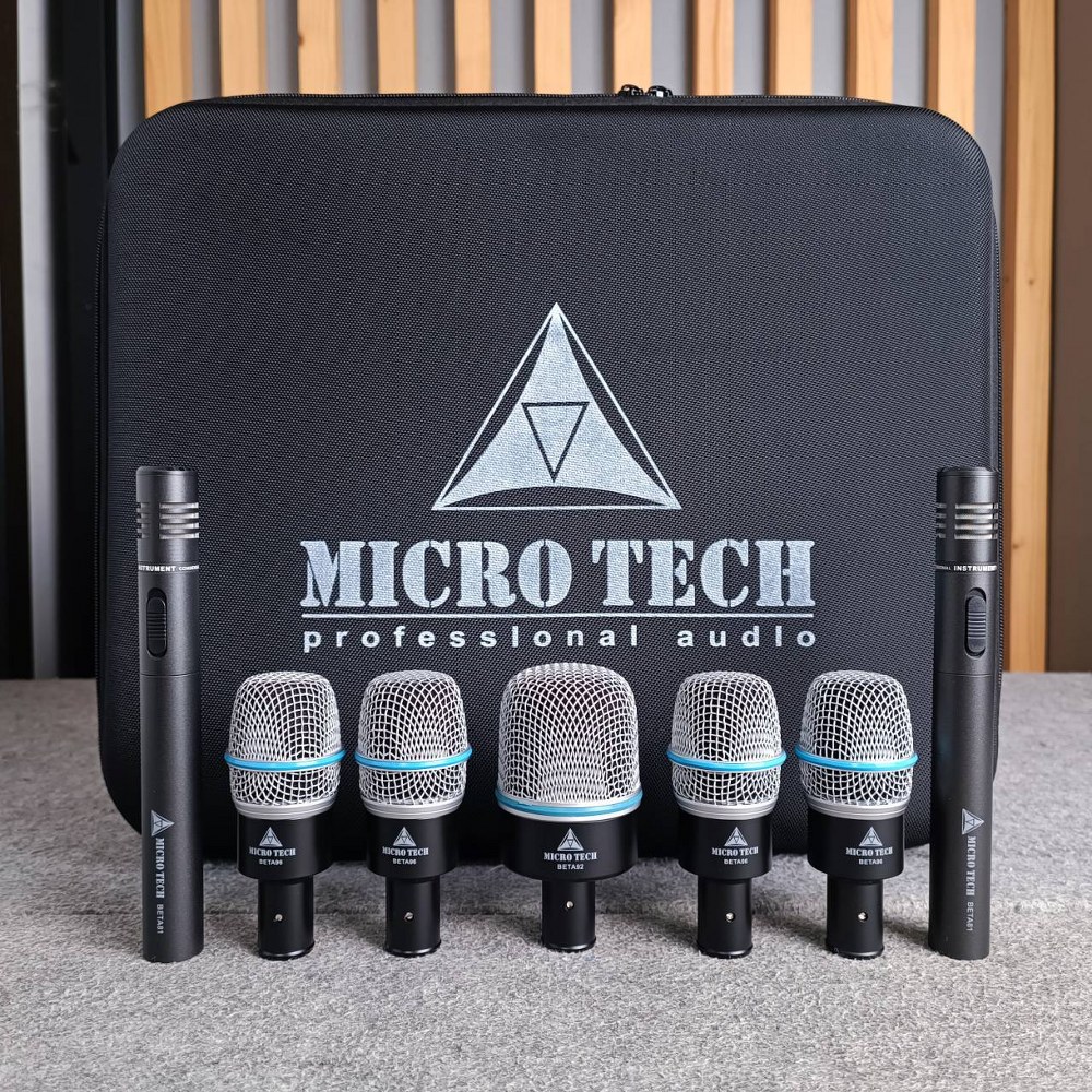 MICROTECH BETA7G ชุดไมค์กลอง BETA-7G BETA 7G ไมค์กลอง7ชิ้น ชุดไมค์สำหรับจ่อกลองชุด ชุดไมค์7ตัว ไมค์ชุด MIC Professional 7-Piece Drum Microphone เอไอ-ไพศาล