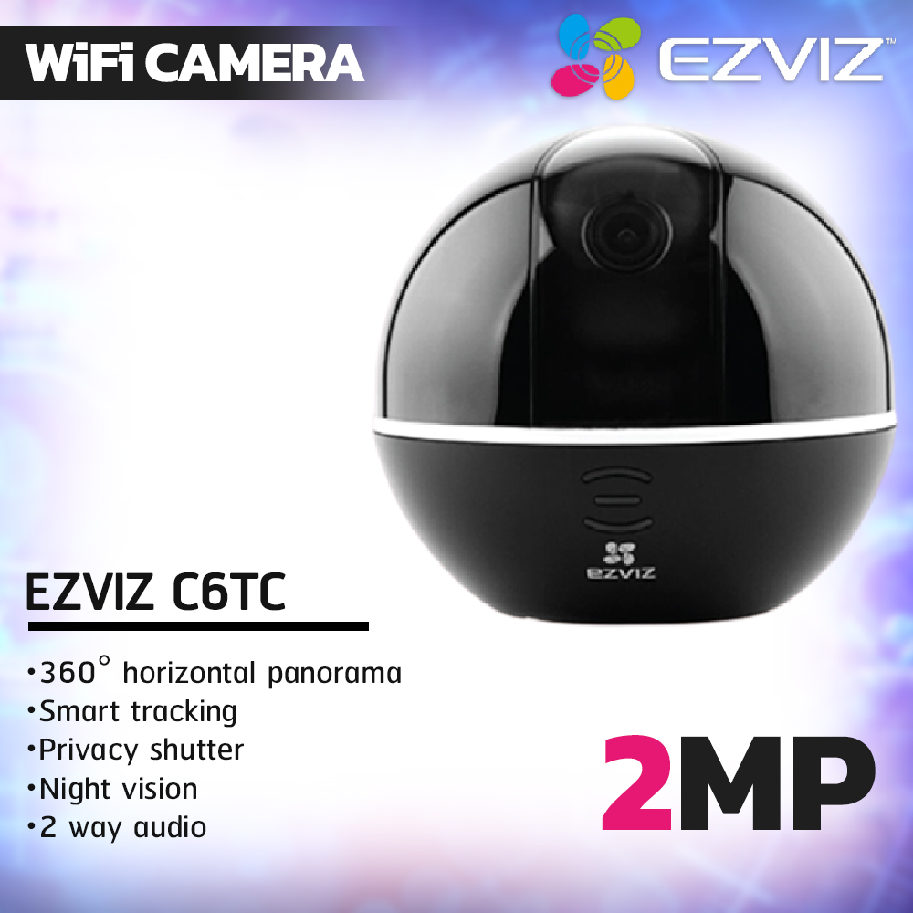EZVIZ กล้องวงจรปิด WIFI 2 ล้านพิกเซล รุ่น C6TC