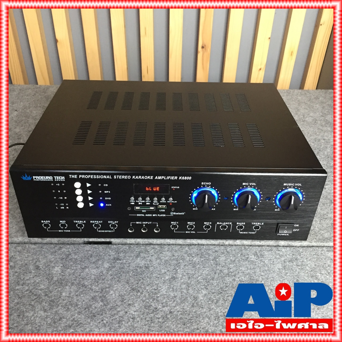 PROEUROTECH K-6800 แอมป์คาราโอเกะ แอมป์ PRO EUROTECH K 6800 K6800 เครื่องเสียง เครื่องขยายเสียง AMP โปรยูโรเทค เอไอ-ไพศาล