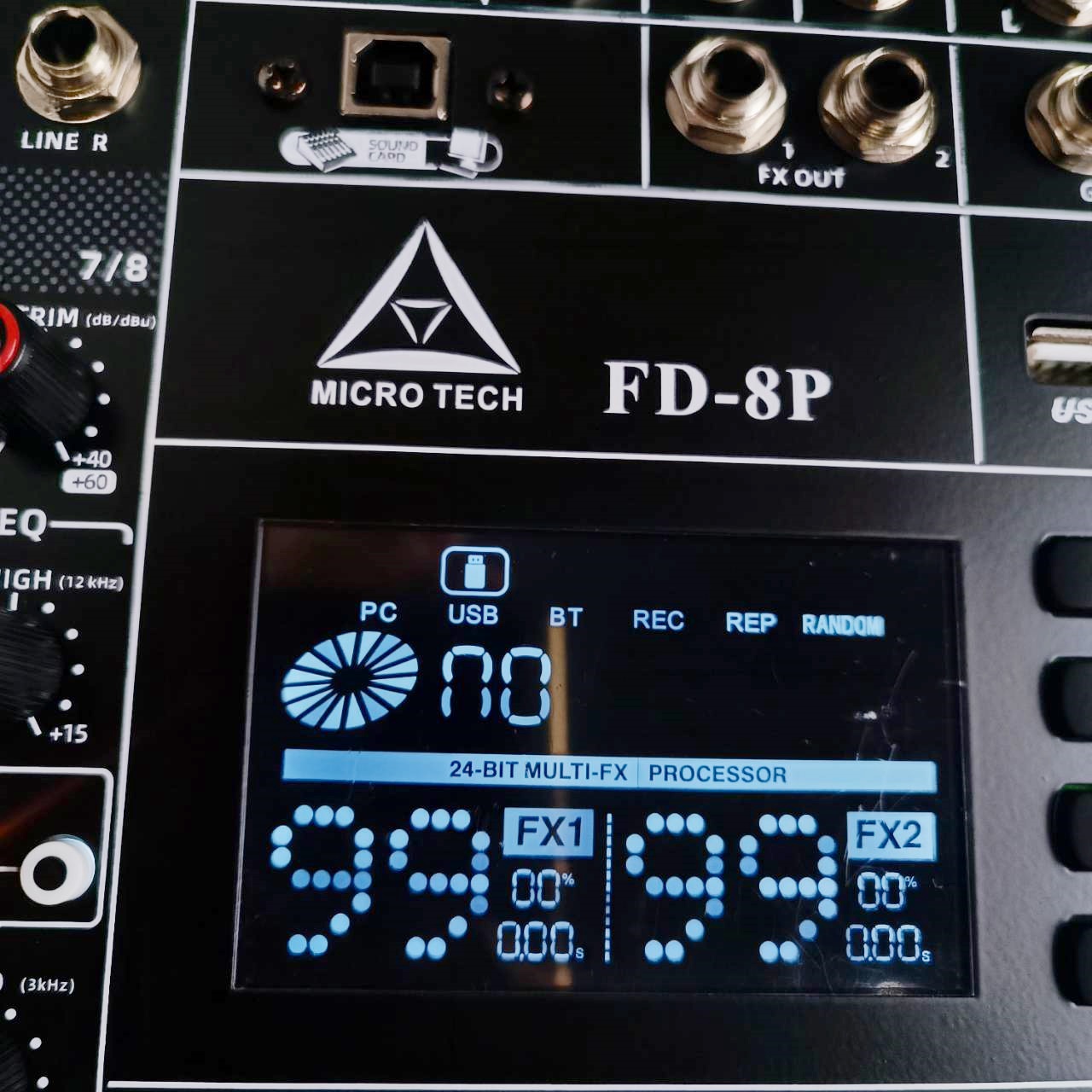 MICROTECH FD-8P powermixer เพาเวอร์มิกเซอร์ 8 ช่อง มิกเซอร์ เอฟเฟคแท้ ไมโครเทค MICROTECH เอไอ-ไพศาล
