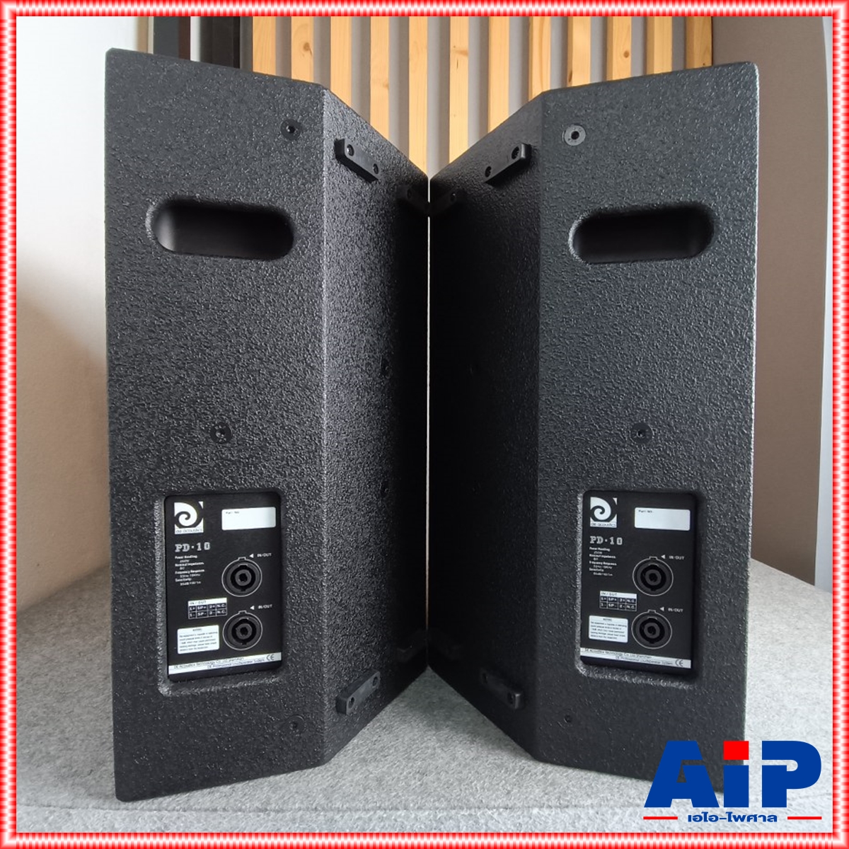 DE ACOUSTIC PD-10 ตู้ลำโพง 10นิ้ว (คู่ละ) ตู้ลำโพงde acoustics PD-10 ขนาด 10 นิ้ว 2 ทาง PD-10 PD10 PD 10 เอไอ-ไพศาล