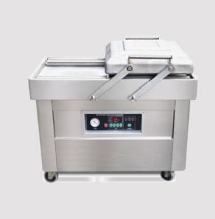 เครื่องซีลสูญญากาศ แบบสองหลุมฝาสวิง DZ400/2SB