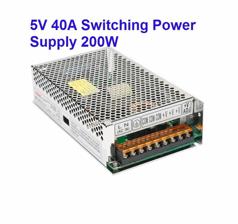5V 40A Switching Power Supply 200W (S-200-05)