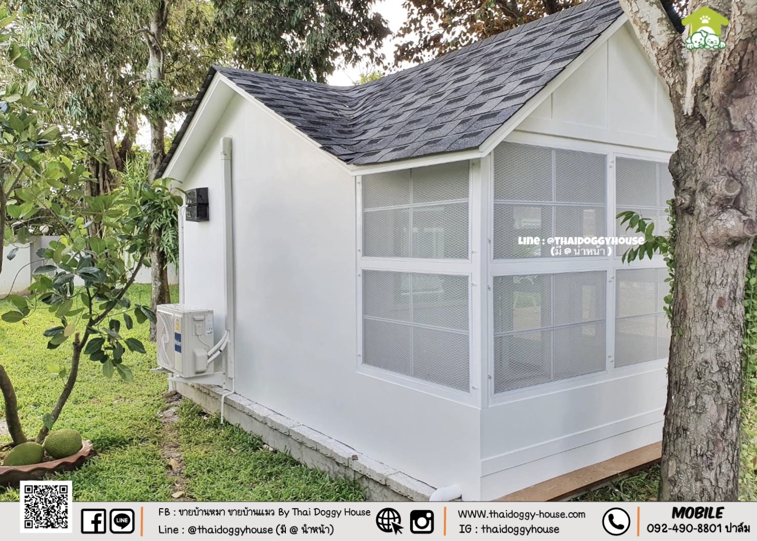 🏡 🐈 บ้านแมวติดแอร์ " 𝐍𝐎𝐑𝐃𝐈𝐂 𝐒𝐓𝐘𝐋𝐄 " ฟังก์ชั่นครบ หลังใหญ่ กระจกบานใหญ่เปิดรับแสงธรรมชาติได้ดี โทนบ้านสีขาวทำให้ดูเรียบง่าย สบายตามากขึ้น 