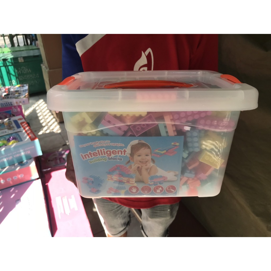 2823 ของเล่นเลโก้ตัวต่อกล่องพลาสติก