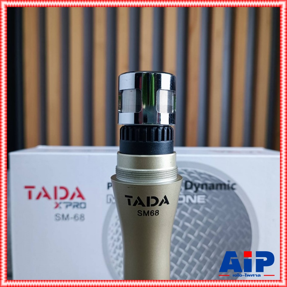 TADA SM-68 ไมค์สาย ด้ามสีทอง ไมค์สาย ไมค์สาย ไมค์ไดนามิก SM 68 SM68ไมค์คาราโอเกะ ไมค์ร้องเพลง แถมฟรี สาย 5 เมตร แจ็คทด ถุงเก็บไมค์ ธาดา เอไอ-ไพศาล