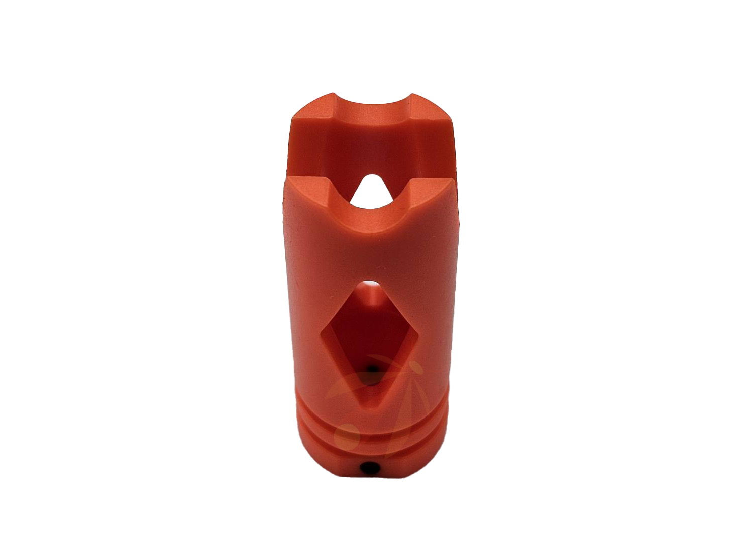 AIP Orange Plastic Flash Hider for 14mm. Barrel Thread