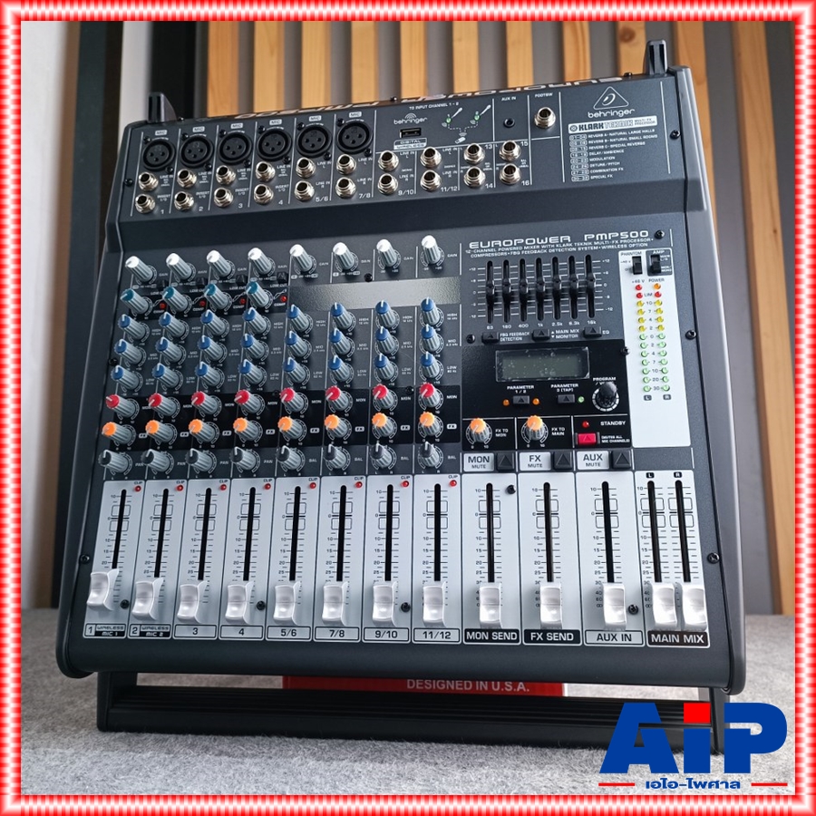 BEHRINGER PMP500 POWERMIXER PMP 500 PMP-500 POWER MIXER เพาเวอร์ มิกเซอร์ เครื่องขยายเสียง +++