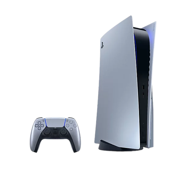 PS5™ Console Covers - Sterling Silver
