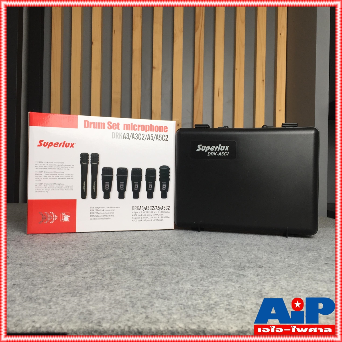 SUPERLUX DRKA5C2 ไมค์กลองชุด 7ชิ้น ไมค์ ไมค์ชุด ชุดMIC ไมค์กลอง MIC ชุดไมค์กลอง ไมค์หนีบกลอง เอไอ-ไพศาล