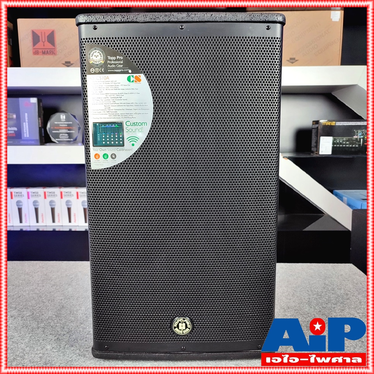 TOPPPRO KS-CS10A ตู้ลำโพง10"+AMP ตู้ลำโพงเสียงกลางมีแอมป์ในตัว 2 ทาง ขนาด 10 นิ้ว ดอกเสียงแหลม 1 นิ้ว กำลังขับสูงสุด 3200 วัตต์ KSCS10A KS CS10A เอไอ-ไพศาล