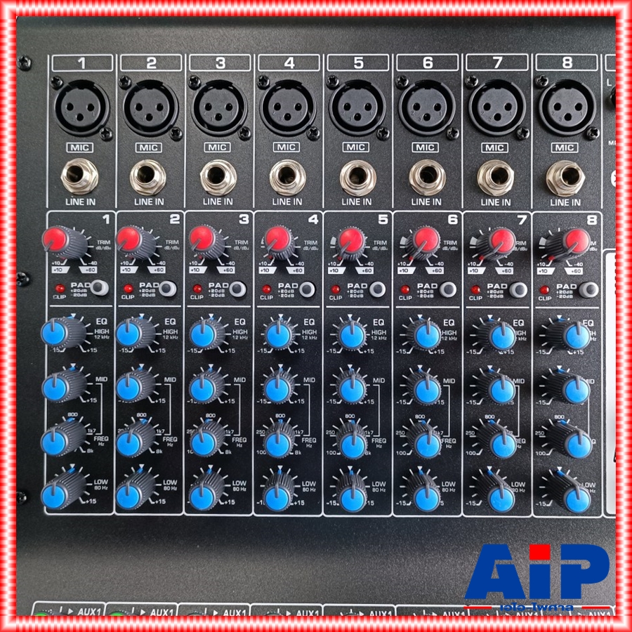 PROEUROTECH PMX-P8650 X4 POWERMIXER+บูลทูส เพาเวอร์มิกเซอร์ รุ่นใหม่ โปรยูโรเทค 8 ช่องไมค์ 4 ช่องขับลำโพง 650 วัตต์ ตัดความถี่ซับได้ PMXP8650X4 เอไอ-ไพศาล