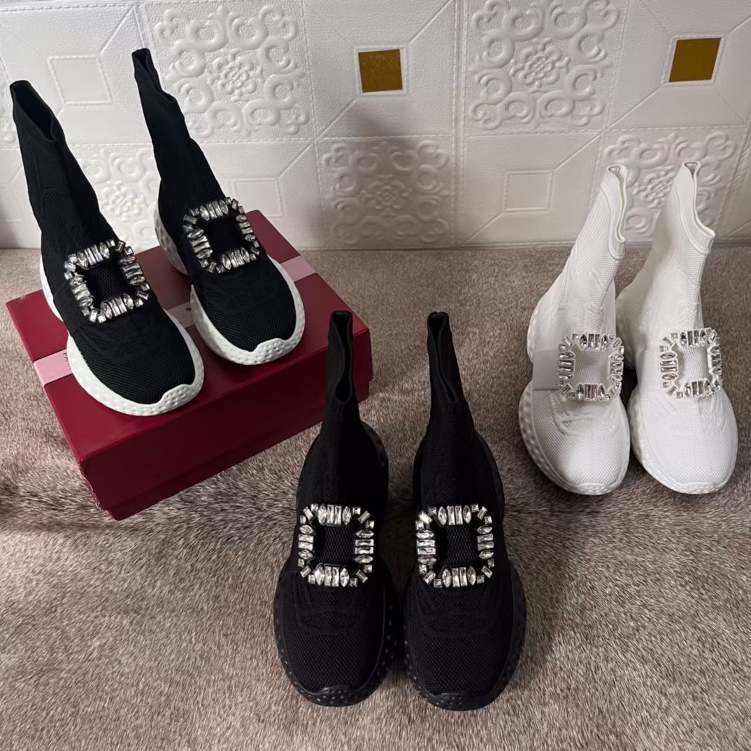 **do** รองเท้า ROGER VIVIER VIV' RUN LIGHT SOCK SNEAKERS มี 3 สี ของใหม่ แท้