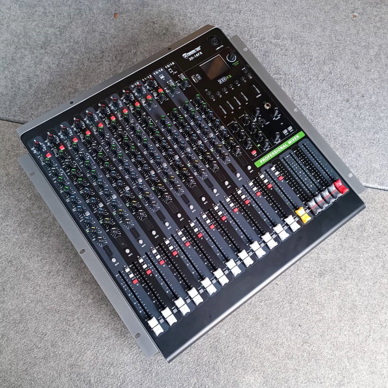 PROEUROTECH 3D-16FX MIXER อนาล็อกมิกเซอร์ ช่องเสียบไมค์ 16 ช่อง 2 Aux มอนิเตอร์ 3D16FX 3D 16FX เอไอ-ไพศาล